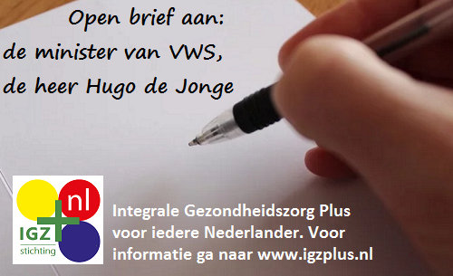 Open brief Hugo de Jonge VWS ga naar www.igzplus.nl 001